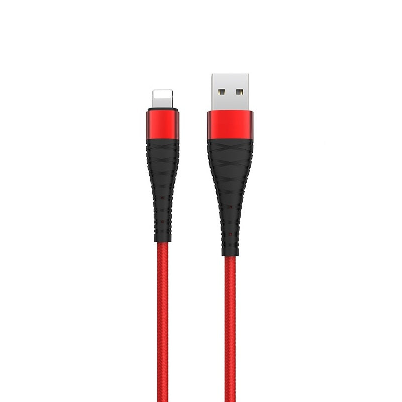 Câble de données de charge rapide USB-A vers Lightning en nylon tressé (1 m) Câble de données de charge rapide USB-A vers Lightning en nylon tressé (1 m)